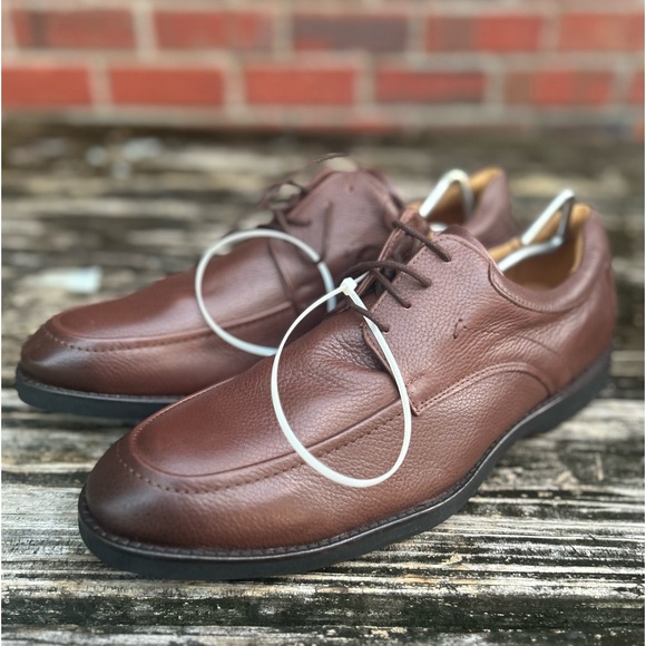 NWOB Marc Joseph New York Hand Crafted in Brazil Brown Leather Dress Shoes Sz 11 - Picture 7 of 14